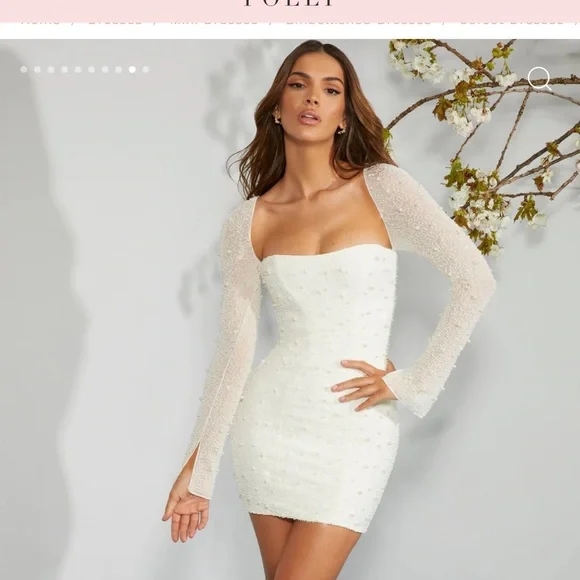 Oh Polly | Dresses | Oh Polly Milan Long Sleeve Embellished